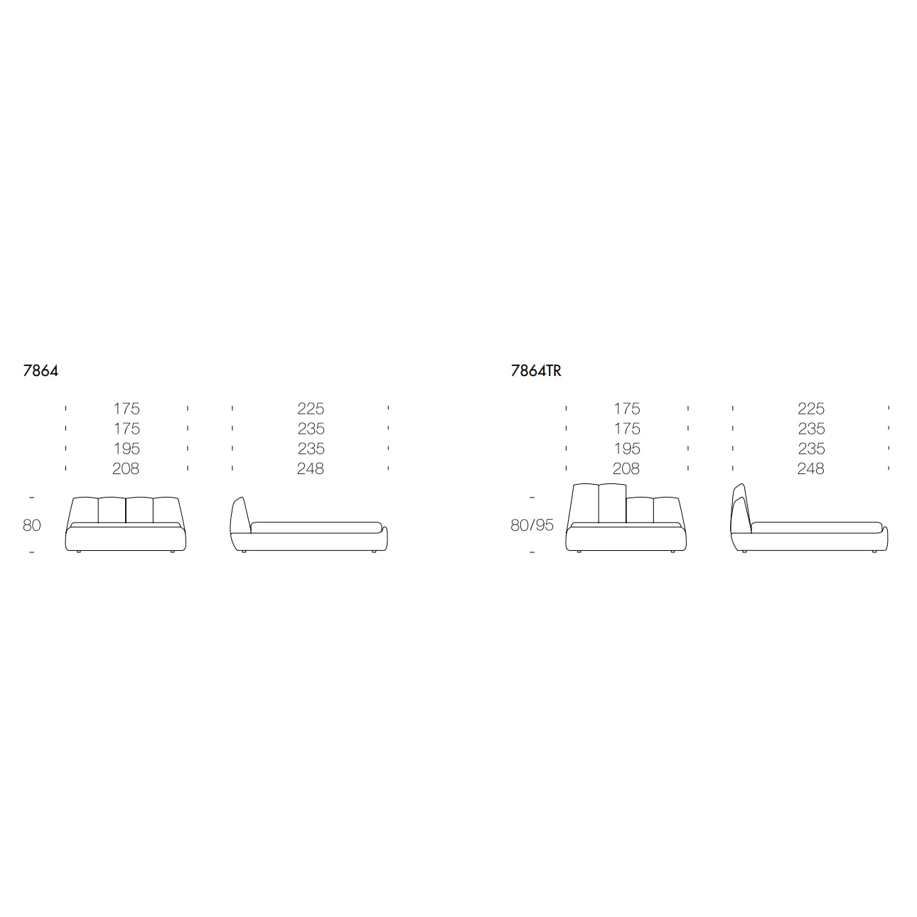 Tuny Double Bed by Tonin Casa