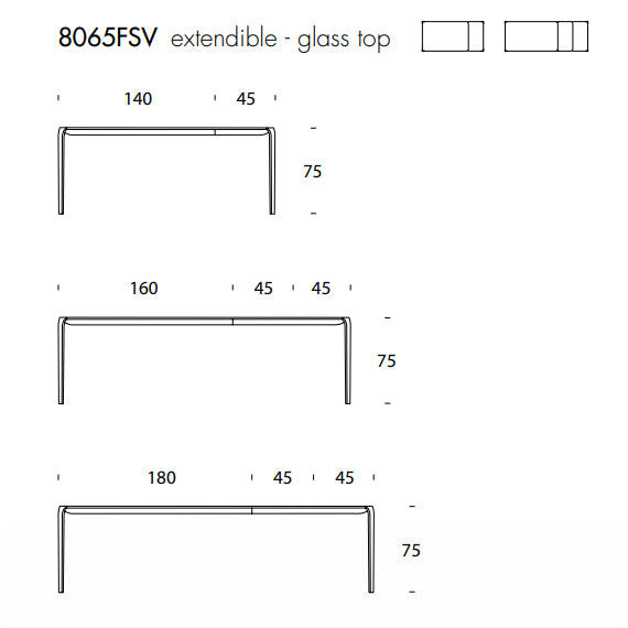 Light Extendable Table by Tonin Casa