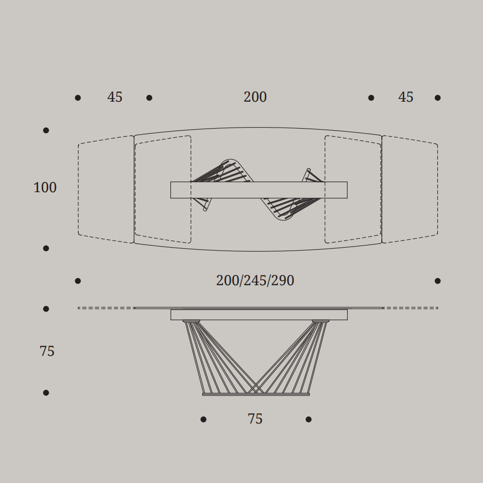 Arpa Dining Table by Compar