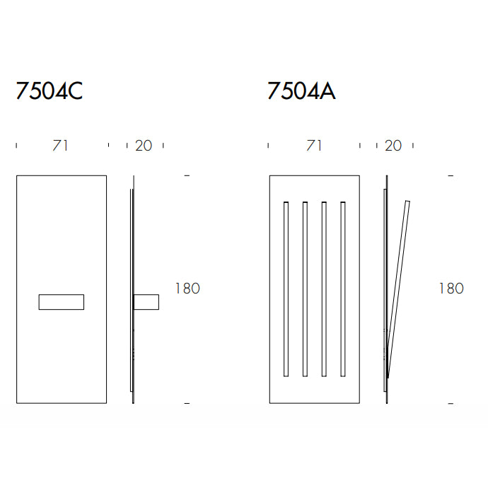 Alicante Hallway Mirror with Hangers by Tonin Casa
