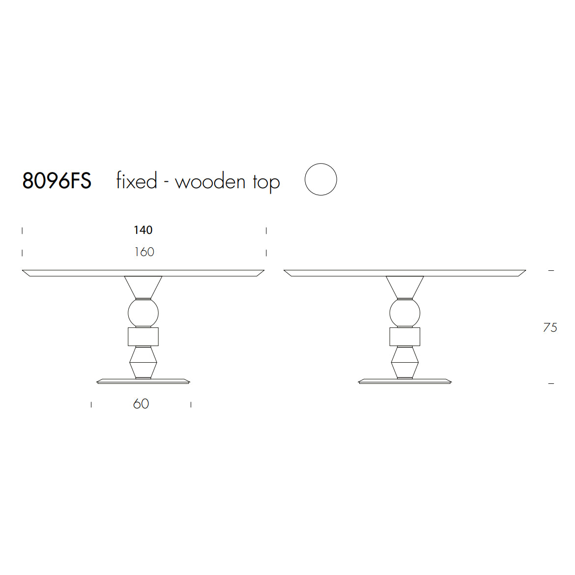 Pandora Round Table by Tonin Casa
