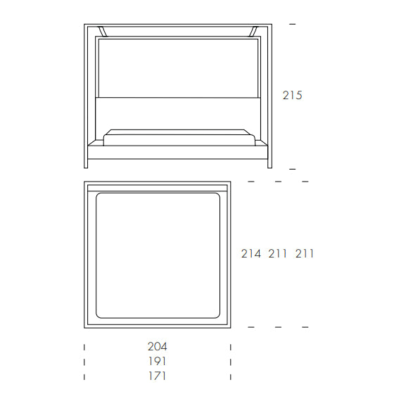 Havana Bed by Tonin Casa