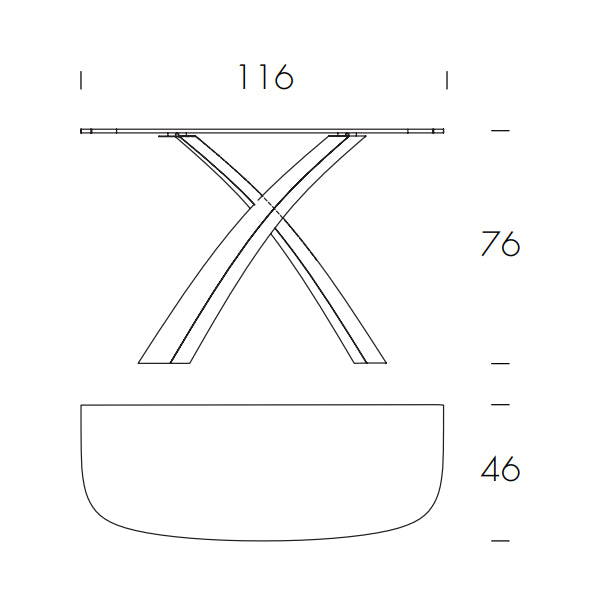 Eliseo Ceramic Console Table by Tonin Casa