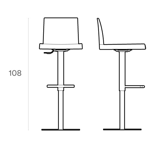 Guggenheim Stool by Imperial Line