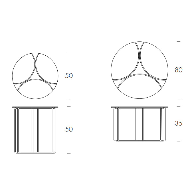 Jazz Round Coffee Table by Tonin Casa