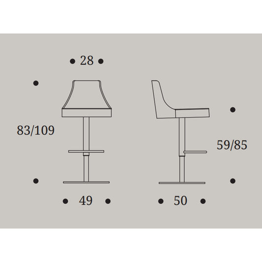 Mila Stool by Compar