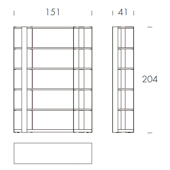 Sintesi Bookcase by Tonin Casa