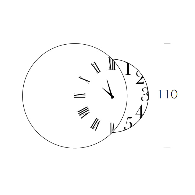 Fusion Mirror Wall Clock by Tonin Casa