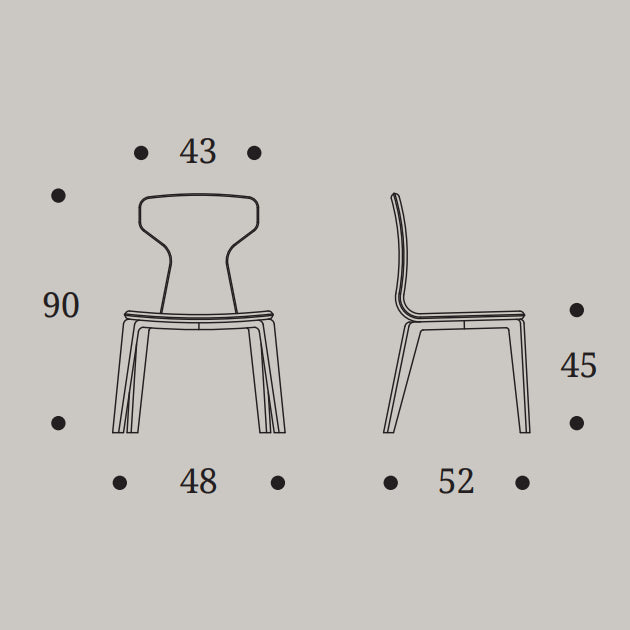 Monika Modern Upholstered Dining Chair by Compar