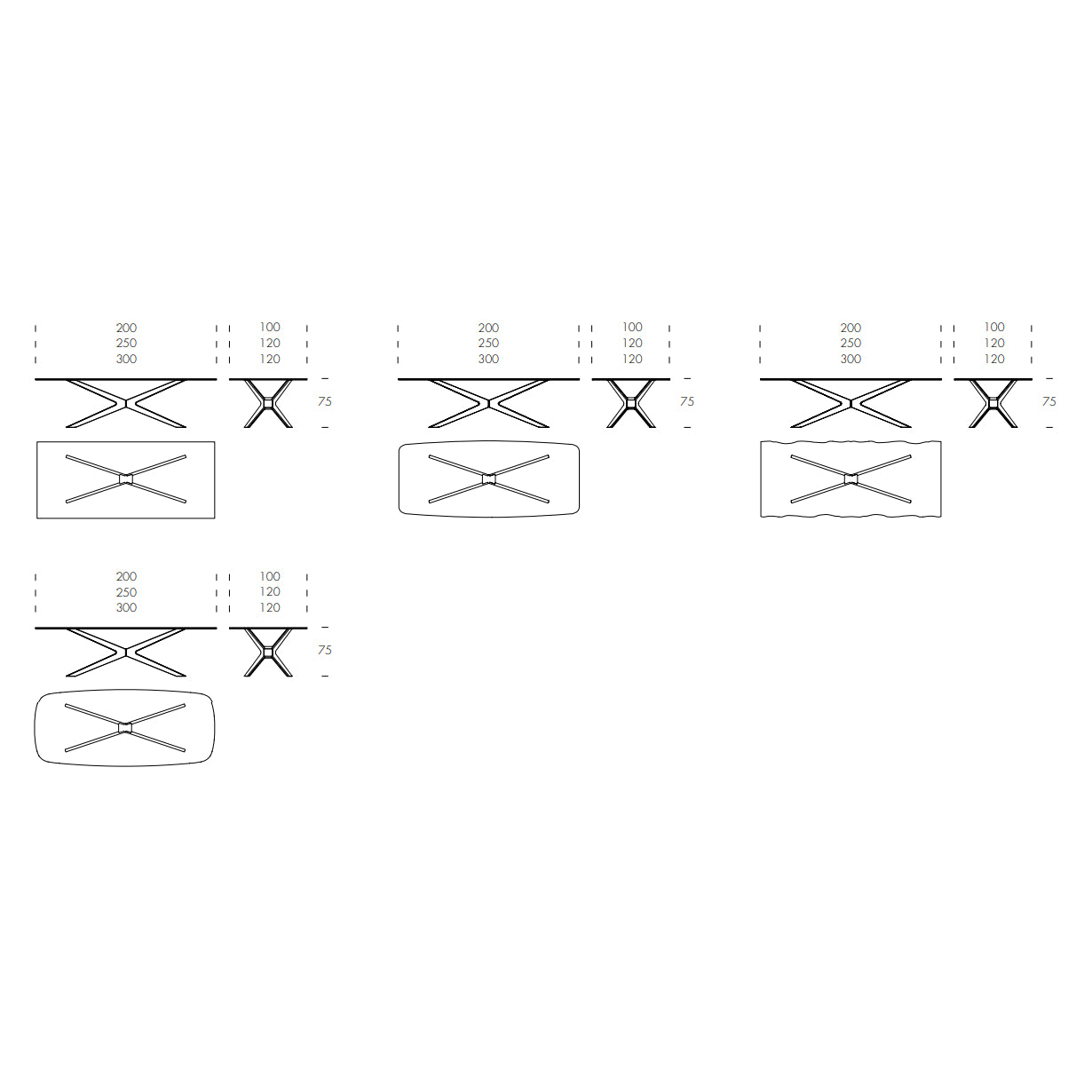 Blade Dining Table by Tonin Casa