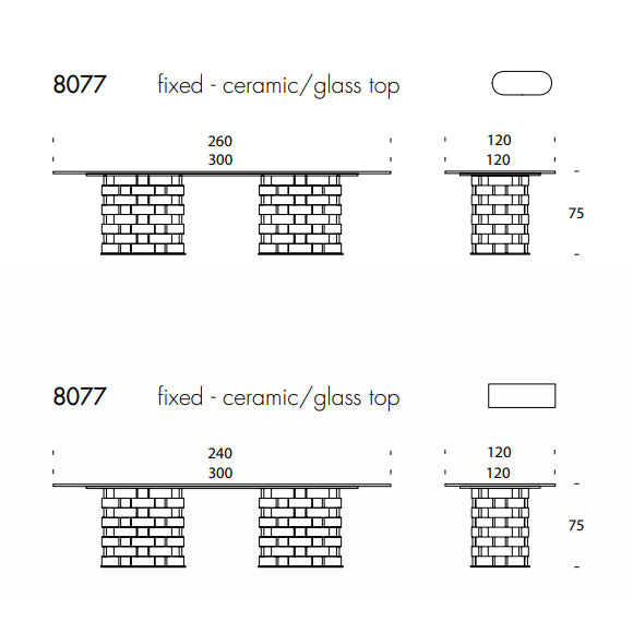 Big Colosseo Dining Table by Tonin Casa