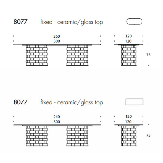 Big Colosseo Dining Table by Tonin Casa