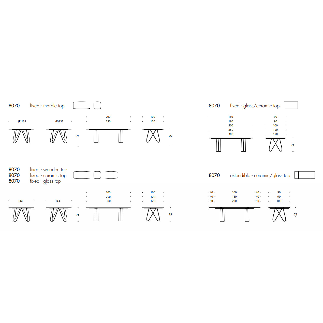 Butterfly Extendable Dining Table by Tonin Casa