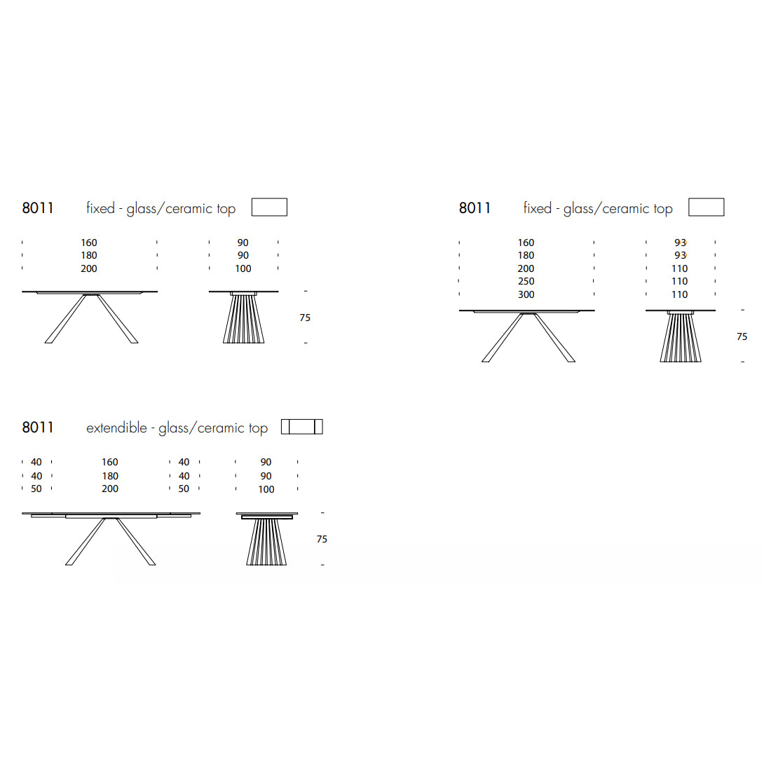 Ventaglio Extendable Table by Tonin Casa