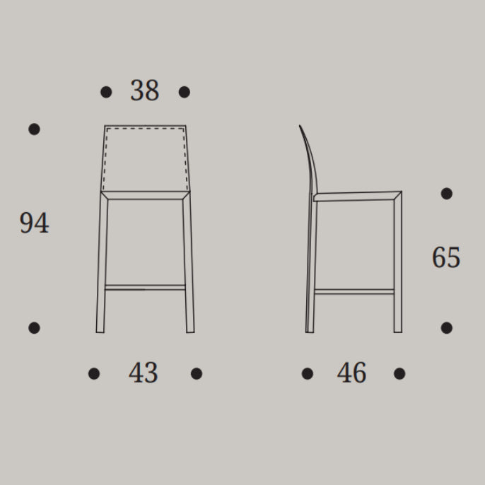 Romy Stool by Compar