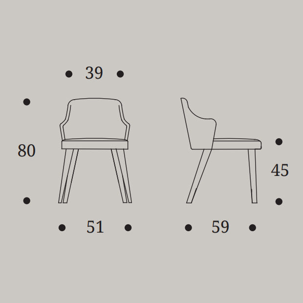 Jolly Soft Chair by Compar | Elegant & Comfortable Upholstered Seat
