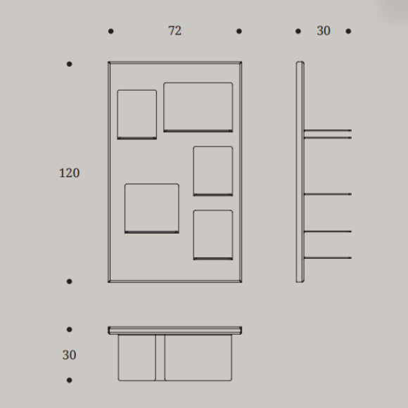 Plane Bookcase by Compar