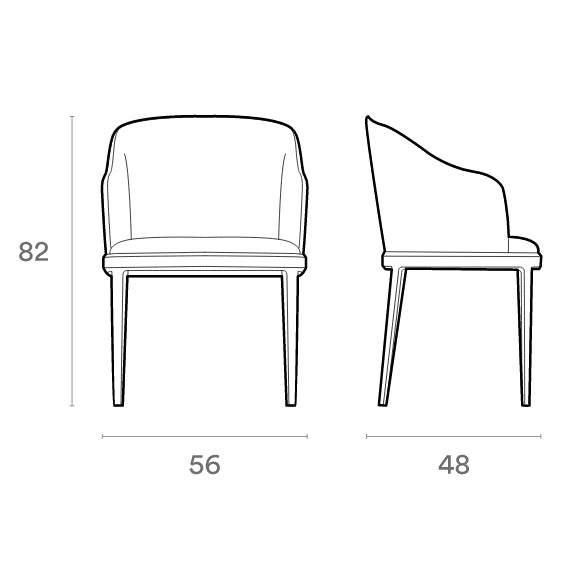 Damble P Enveloping Upholstered Armchair by Imperial Line