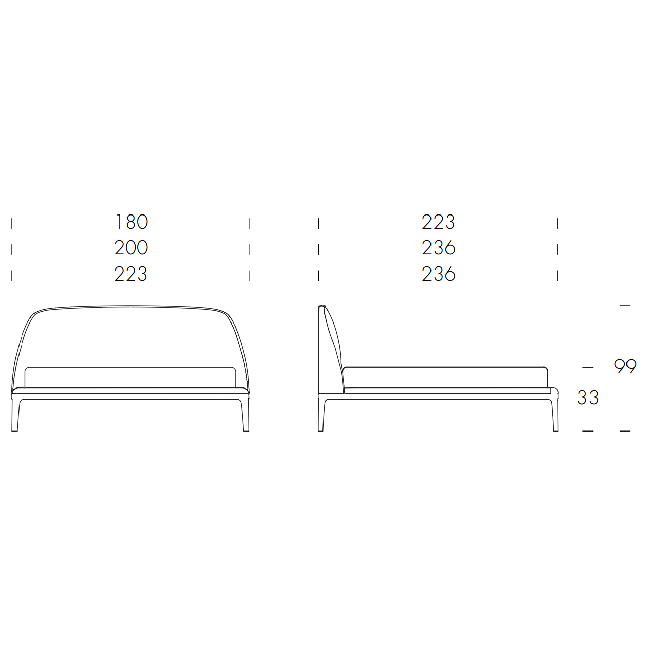 Bernini Bed by Tonin Casa