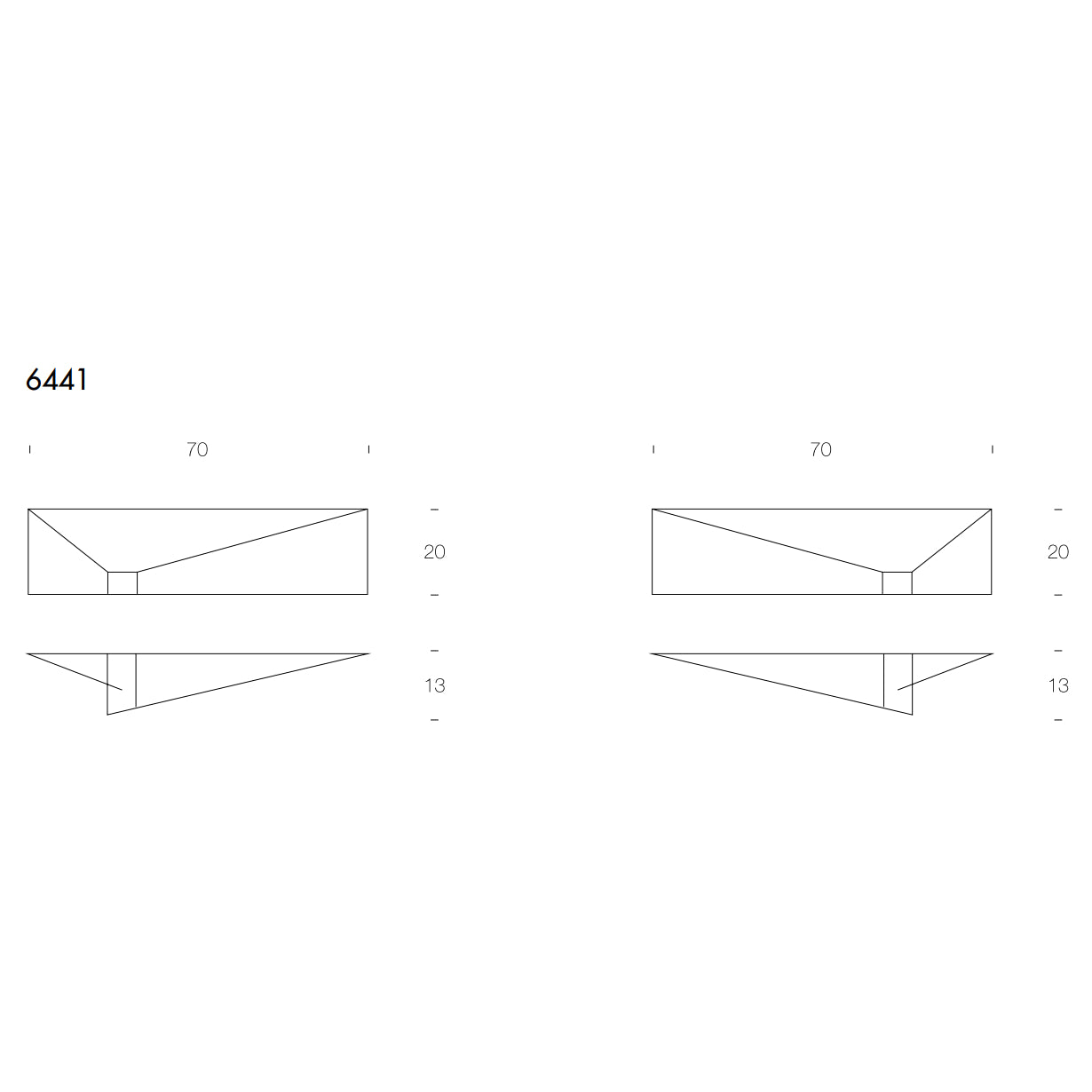Albatros Wall Shelf by Tonin Casa