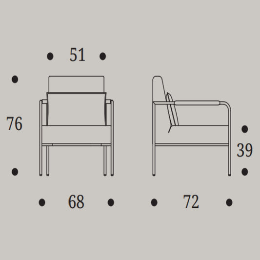 Liza Armchair by Compar