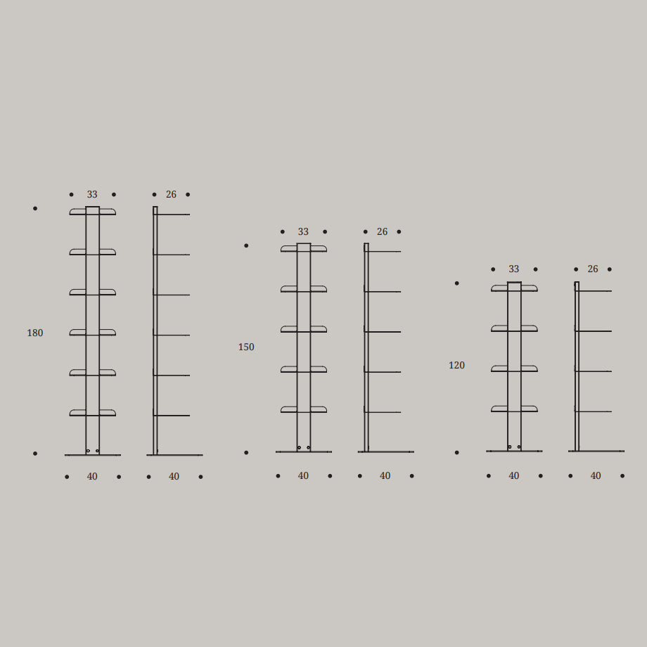 Step Bookcase by Compar