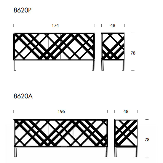 Tartan Sideboard by Tonin Casa