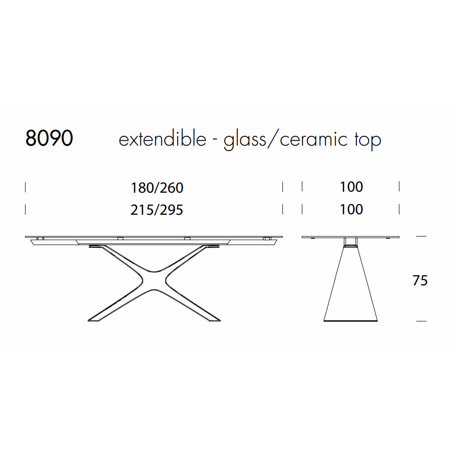 Calliope Extendable Dining Table by Tonin Casa
