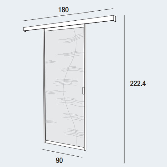 Naike Sliding Door Composition 700 by La Primavera