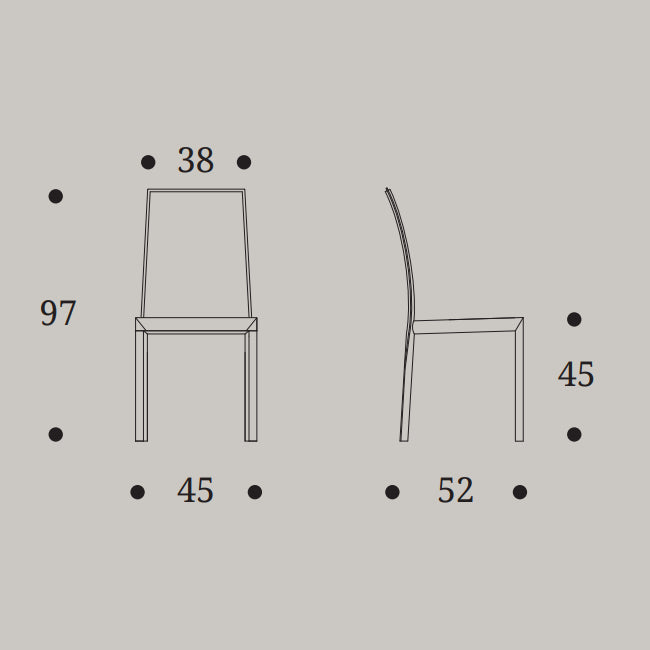 Rosa Chair by Compar