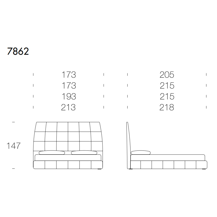 Pacifico Double Bed by Tonin Casa