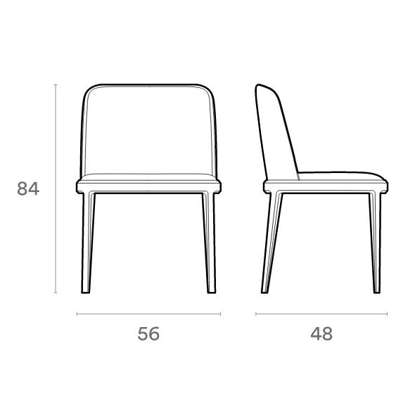 Damble S Enveloping Upholstered Dining Chair by Imperial Line