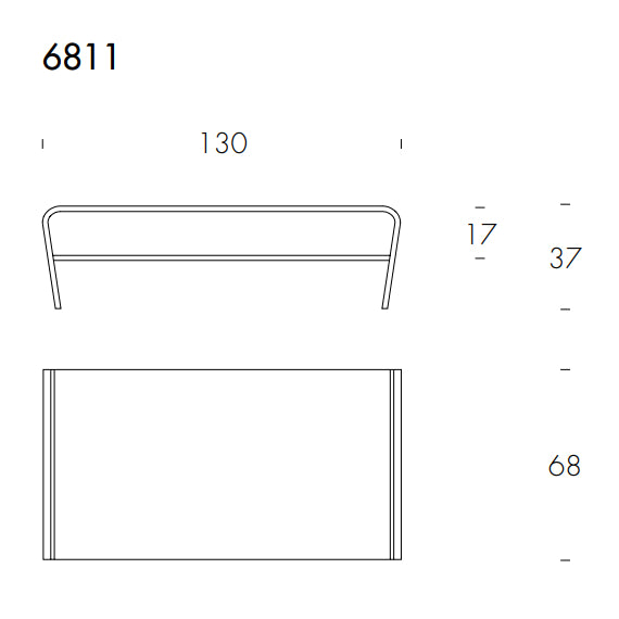 Amaranto Curved Glass Coffee Table by Tonin Casa