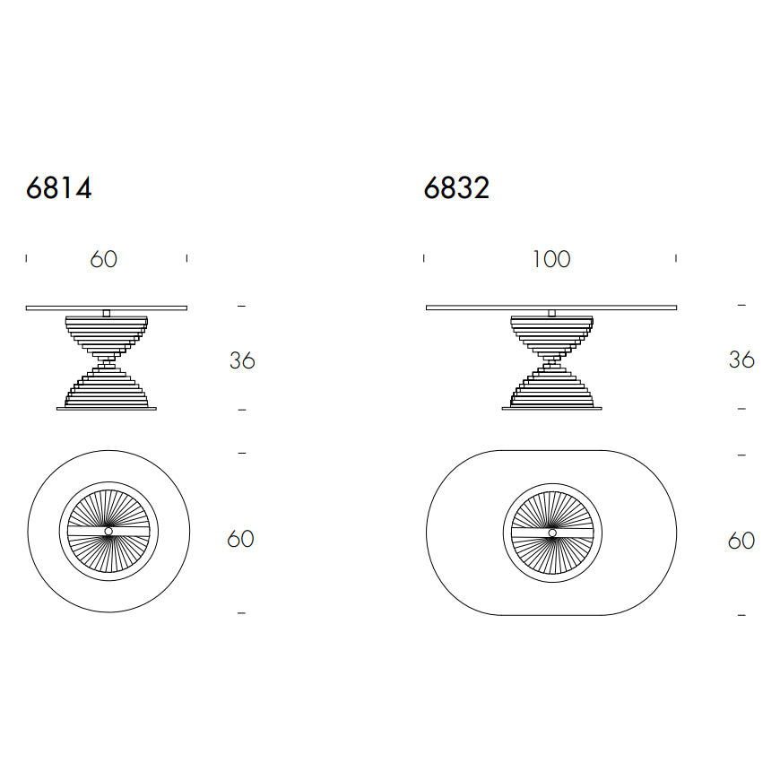 Ariel Glass Coffee Table by Tonin Casa