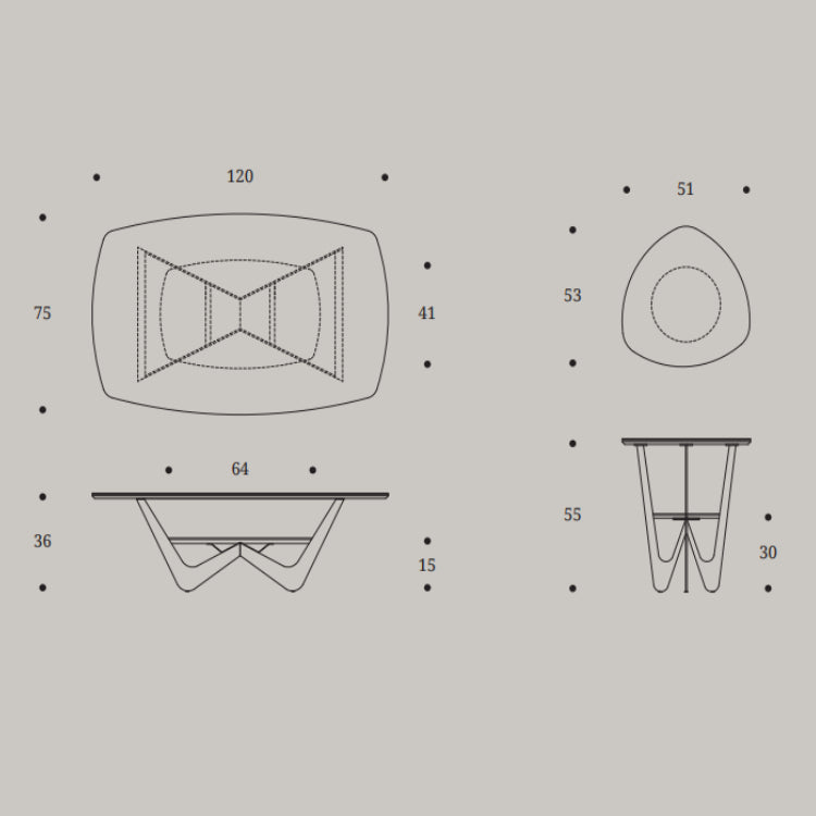 Rio Coffee Table by Compar