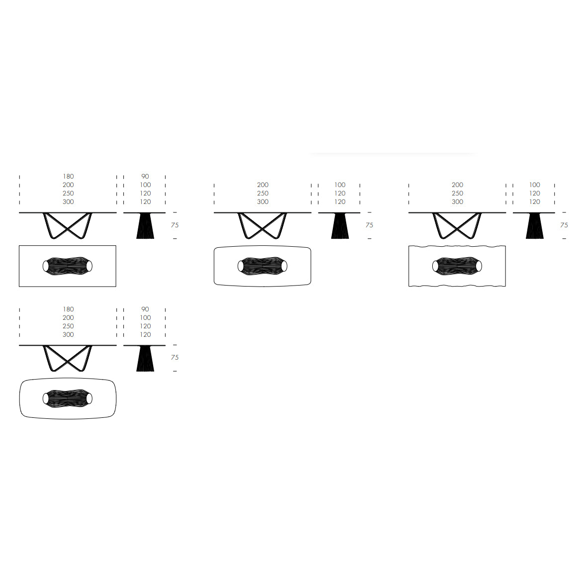 Tenso Table by Tonin Casa