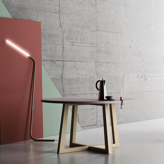 Feng Shui round fixed dining table by Imperial Line