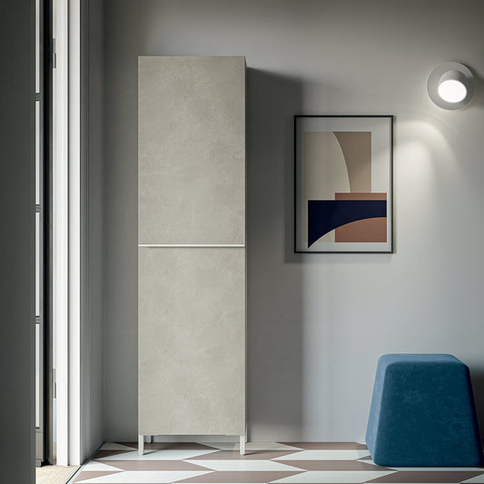 Linear Hallway shoe organiser with mirror door 50cm by Birex - myitalianliving