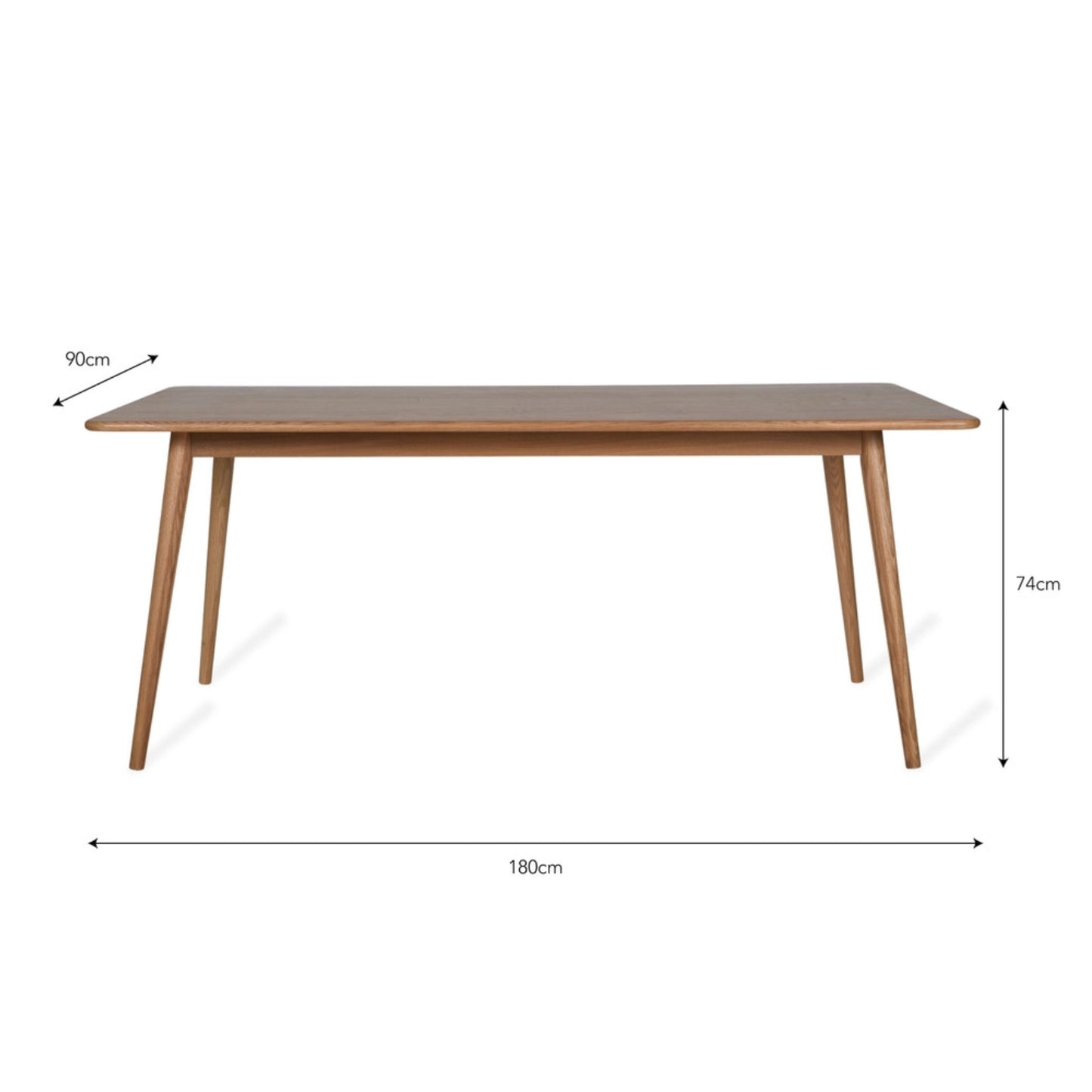 Longcot Dining Table by Garden Trading - Oak