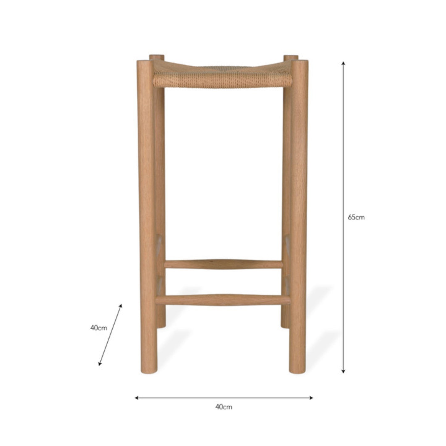 Longworth Bar Stool by Garden Trading - Oak