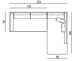 Milton contemporary Italian designer sofa by Dall'Agnese - myitalianliving