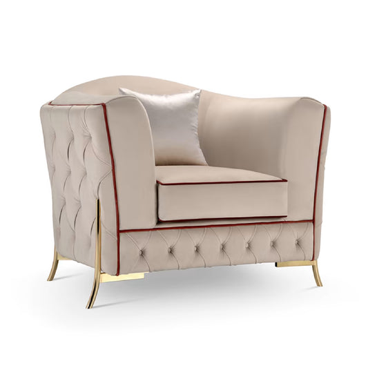 Nefele Luxury White Armchair by Domingo Salotti