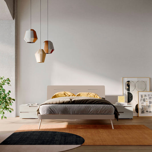 Curve Wooden Bed by Orme Design