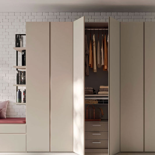 Hinged Door Wardrobe with Filo Doors by Orme Design