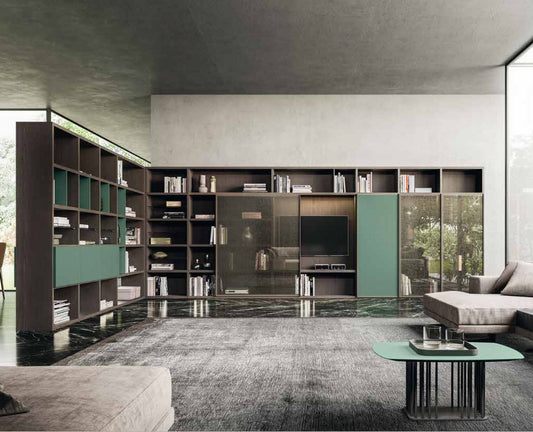 Extra large Day-20 TV unit / bookcase by Orme - myitalianliving