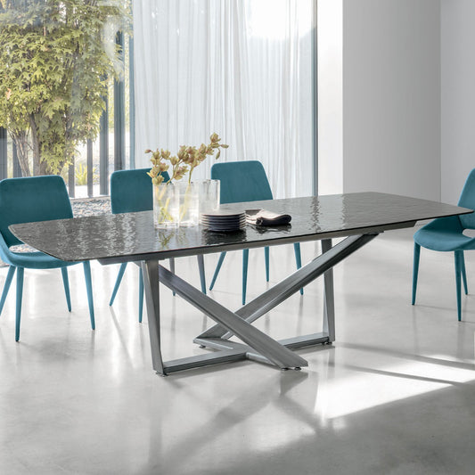 Priamo Non-Extendable Glass Table by Target Point