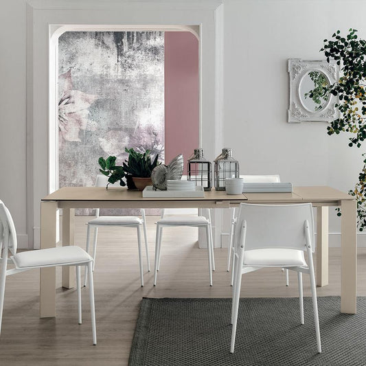 Saturno stoneware extending dining table by Target Point