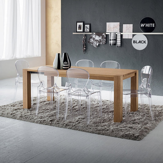 Sergio extending natural oak dining table by La Primavera - myitalianliving