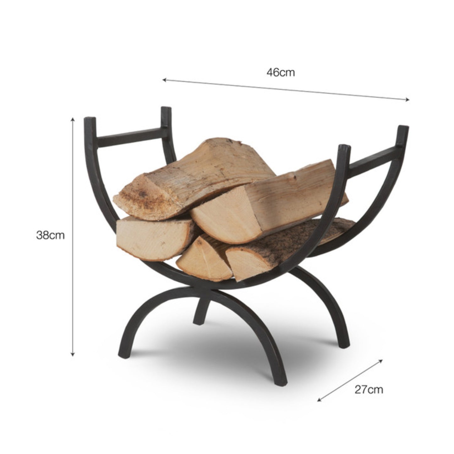 Small Log Holder by Garden Trading - Wrought Iron