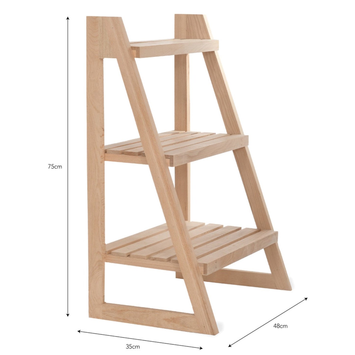 Southbourne Shelf Ladder in Small by Garden Trading - Beech